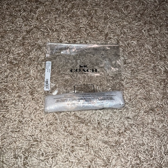 NWT!! Coach Trigger Snap Bag Charm In Signature Canvas - Picture 4 of 5